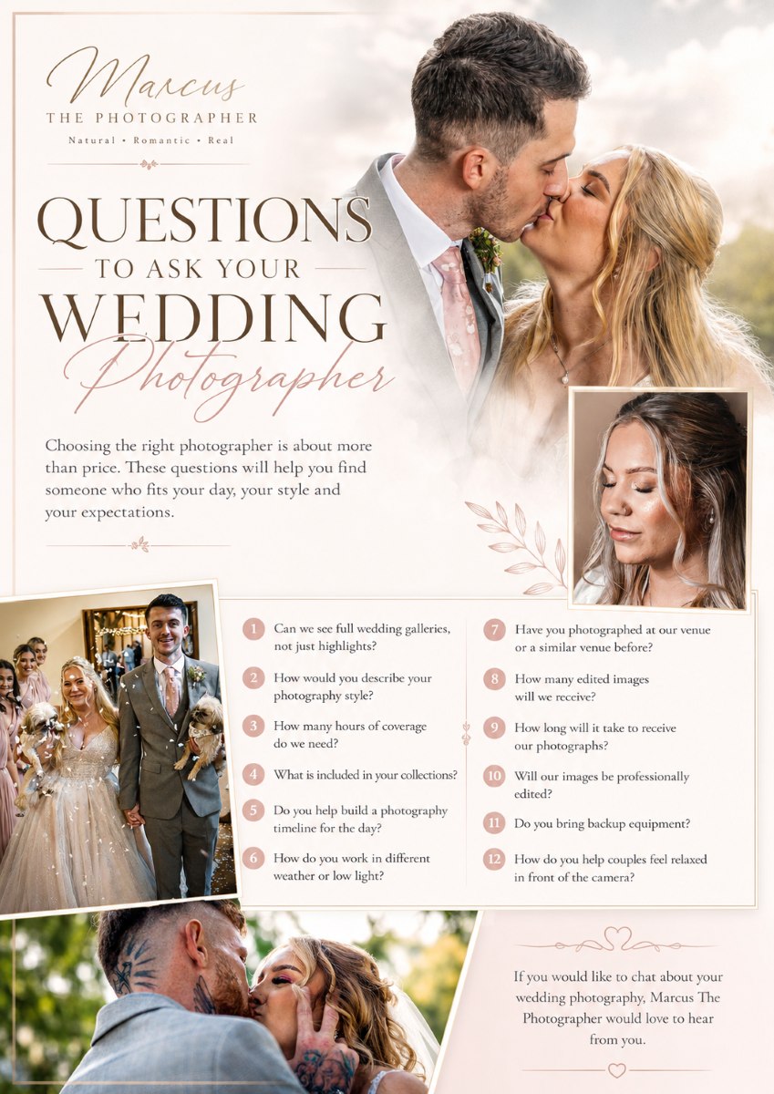 Free wedding photography questions download for couples